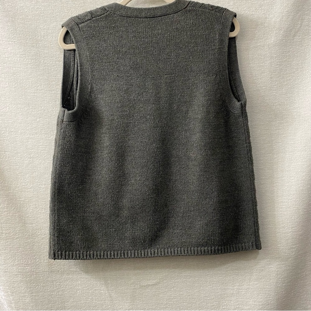 Classic Elements Charcoal Cable Knit Cardigan - image 4